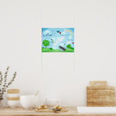 花の雨 ポスター (キッチン)