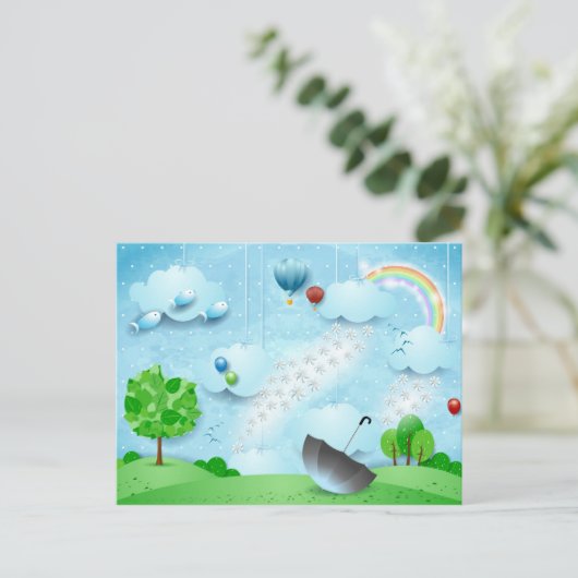 花の雨 ポストカード (スタンド正面)