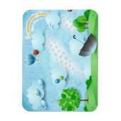 花の雨 マグネット (縦)