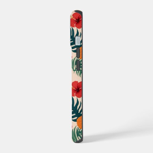 花の雰囲気が良い iPhone 15ケース (左側面)