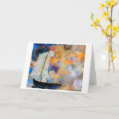 花の雲レドン カード (黄色い花)