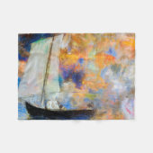 花の雲レドン フリースブランケット (正面(横))