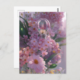花の電球、接写 ポストカード
