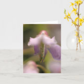 花の霊空白の挨拶カード カード (黄色い花)