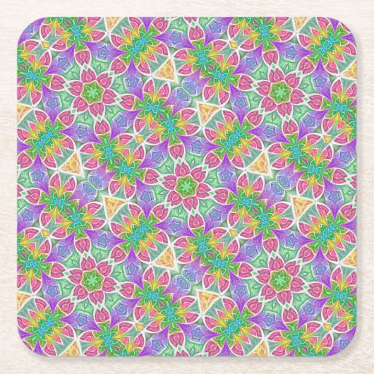 花の霞 スクエアペーパーコースター (正面)