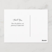 花の青いハイドランジアの写真 - ありがとう ポストカード (裏面)