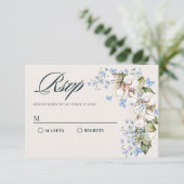 花の青い蝶 出欠カード (スタンド正面)