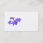 花の青によって染められる地上の蘭 名刺 (裏面)