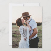 花の青結婚色 招待状 (裏面)