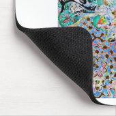 花の青 マウスパッド (コーナー)