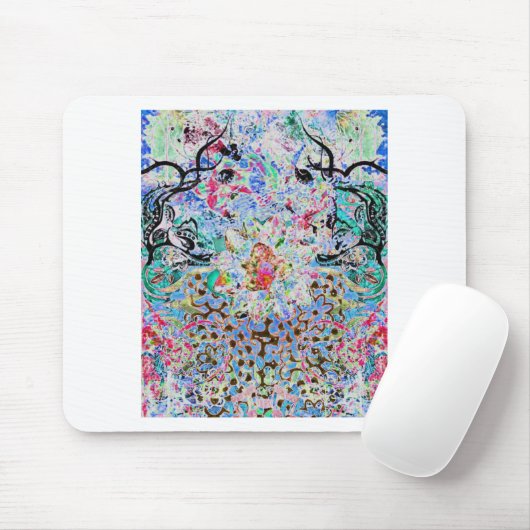 花の青 マウスパッド (マウス)