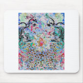 花の青 マウスパッド (正面)