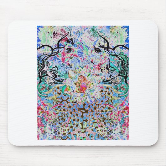 花の青 マウスパッド (正面)