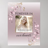 花の静けさ 追悼プログラム カード ポスター (正面)