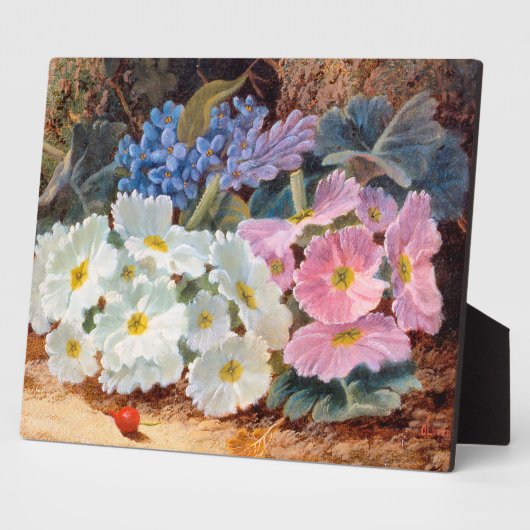 花の静物生命オリバークレア1853 - 1927 フォトプラーク (側面)