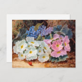 花の静物生命オリバークレア1853 - 1927 ポストカード (正面/裏面)