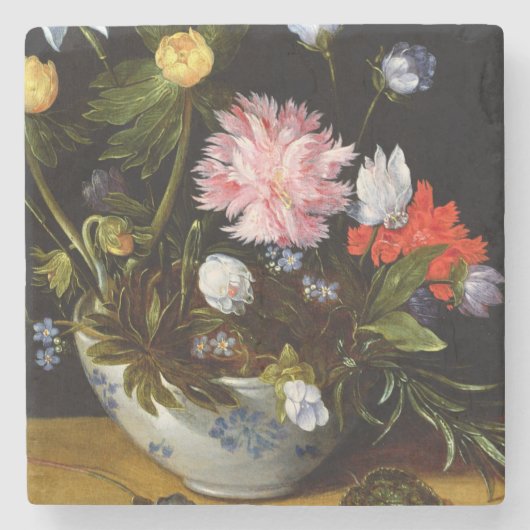 花の静物画 ストーンコースター (正面)