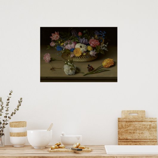 花の静物詩 ポスター (キッチン)