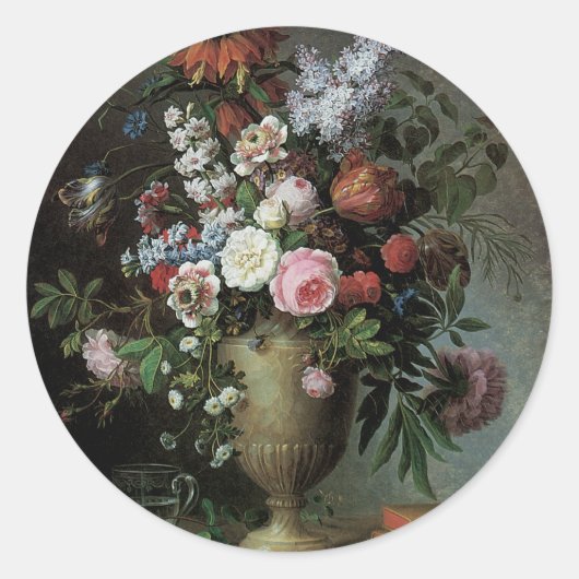 花の静物詩 ラウンドシール (正面)