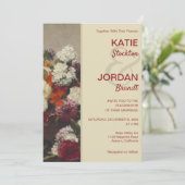 花の静物 ウェディング 招待状 (スタンド正面)