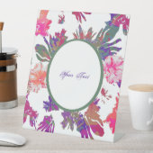 花の額縁のデザイン 台座サイン (インサイチュ)