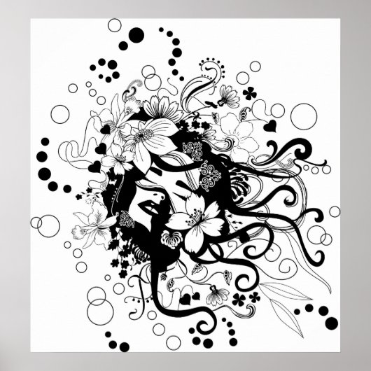 花の顔 ポスター (正面)