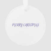 花の飾りは青く、私はあなたを愛している オーナメント (裏面)