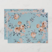 花の飾り付け – はがき/ RSVP /招待状 インビテーションポストカード (正面/裏面)