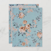 花の飾り付け – はがき/ RSVP /招待状 ポストカード (正面/裏面)