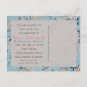 花の飾り付け – はがき/ RSVP /招待状 ポストカード (裏面)