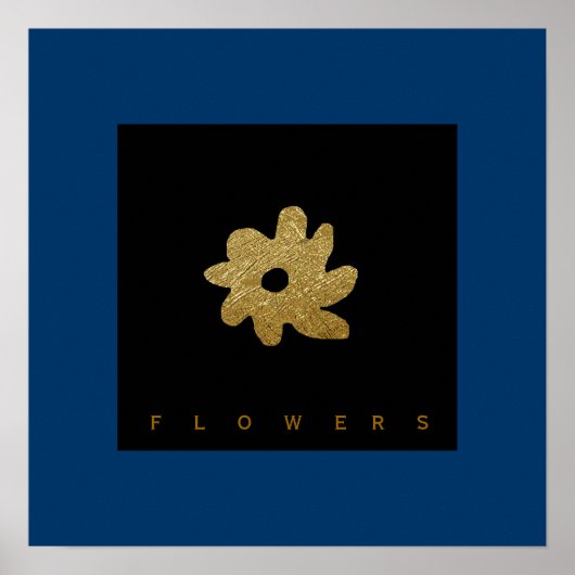花の飾り ポスター (正面)