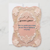 "花の香りのバースデーブリス"のご挨拶 カード (裏面)