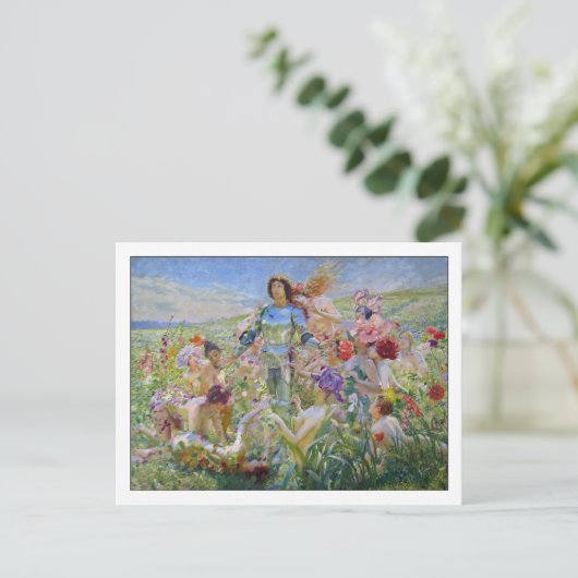 『花の騎士』 ポストカード (スタンド正面)