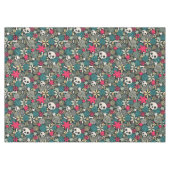 花の骸骨 テーブルクロス (正面(横))