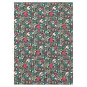 花の骸骨 テーブルクロス (正面)