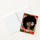 花の髪、熱帯の赤のノート ノートブック (内部)