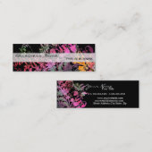 『花の魅力』名刺 スキニー名刺 (正面/裏面)
