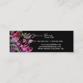 『花の魅力』名刺 スキニー名刺 (裏面)