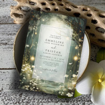 花の魅惑的な森のパス緑結婚色