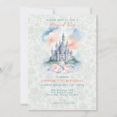 花の魔法のプリンセス城 招待状 (正面)