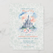 花の魔法のプリンセス城 招待状 (正面/裏面)