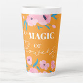 花の魔法 カフェラテマグ (正面)