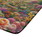 花の魔法 – 色の楽園 カッティングボード (角)