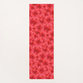 花の鮮やかで赤い庭ユリの雨滴の写真 ヨガマット (正面)