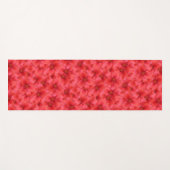 花の鮮やかで赤い庭ユリの雨滴の写真 ヨガマット (正面(横))