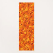 花の鮮やかなオレンジ庭ユリの写真 ヨガマット (正面)