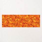 花の鮮やかなオレンジ庭ユリの写真 ヨガマット (正面(横))