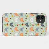 花の鶏の緑のiPhone 11ケース Case-Mate iPhoneケース (裏面(横))