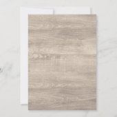 花の鹿の角　素朴なウェディング　ブライダルシャワー　カスタム 招待状 (裏面)