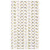 花の黄色のリース ウェディングデコ 新婚夫婦 テーブルクロス (正面)